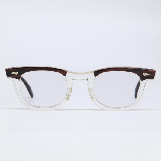 AmericanOptical アメリカンオプティカル 50s~60s STADIUM 5 1/2 度入りレンズ スクエア メガネフレーム 眼鏡