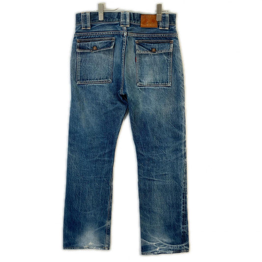 FULLCOUNT 1246 Blue Damaged Denim Bush Pants Bottoms