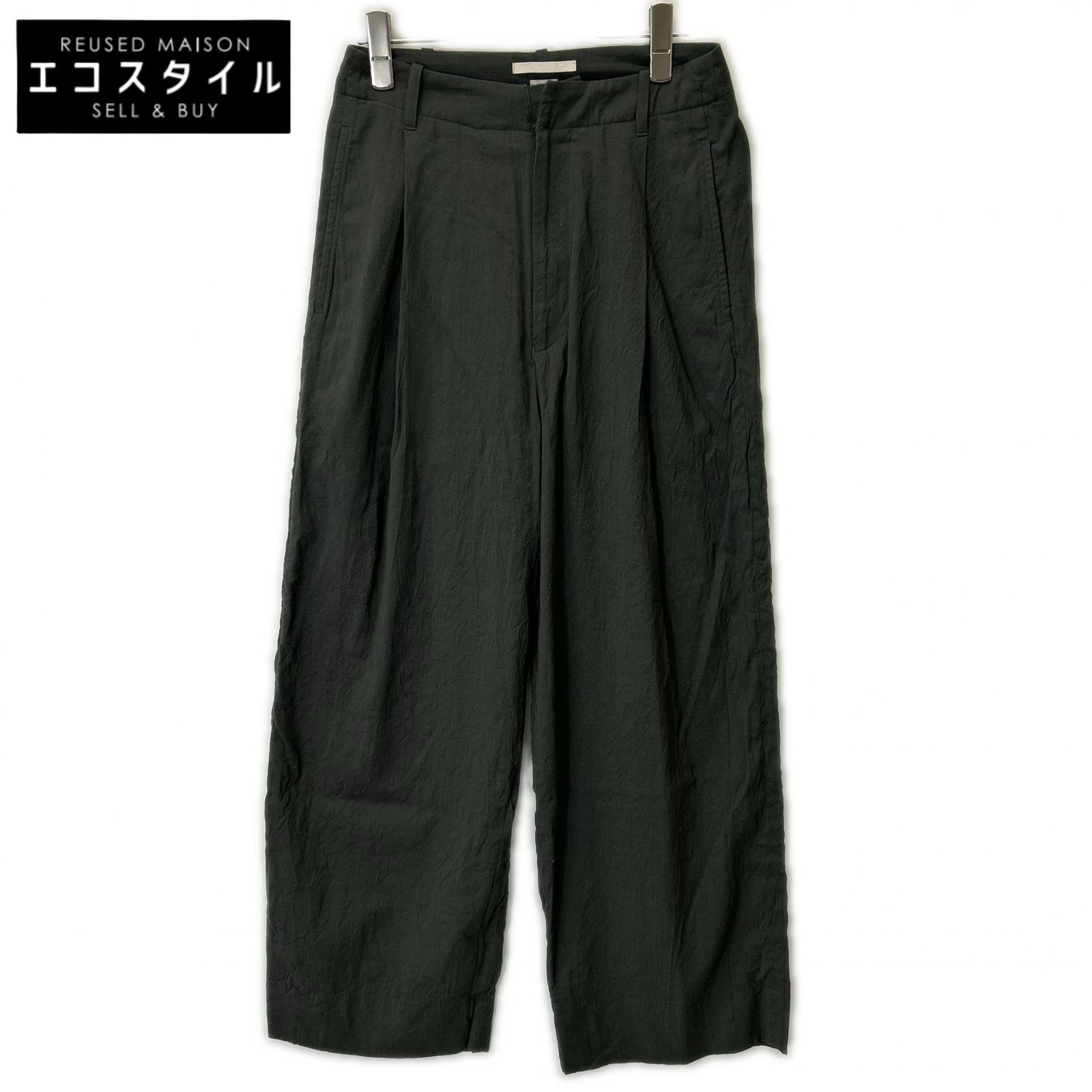 blurhms ブラームス カーキ Wool Rayon Silk Wide Slacks 00 blurhms ブラームス カーキ Wool Rayon Silk Wide Slacks ボトムス
