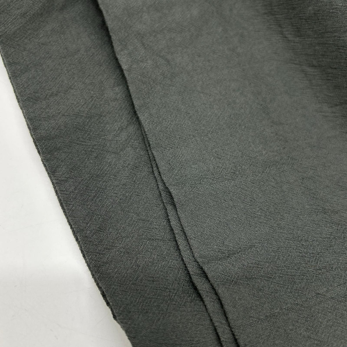 blurhms ブラームス Khaki Wool Rayon Silk Wide Slacks Bottoms