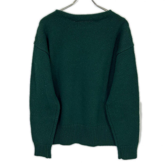 POLO RALPH LAUREN 25AW Green Intarsia Knit NYC Pullover Top