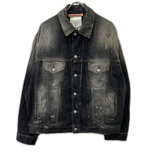 FN-UX-OUTW000073 25FW オーバーサイズ ペイント デニムジャケット ジャケット XS メンズ