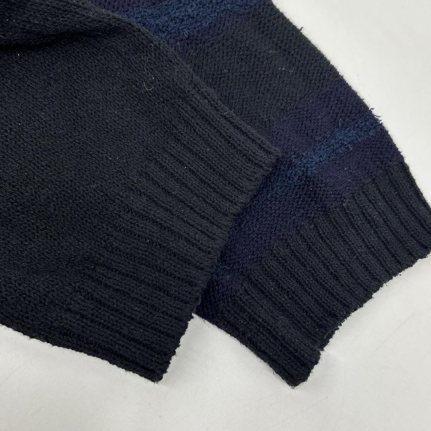 Yohji Yamamoto POUR HOMME 山本耀司 男士系列 24SS HS-K73-092 黑×蓝 BORDER LONG CD 上衣