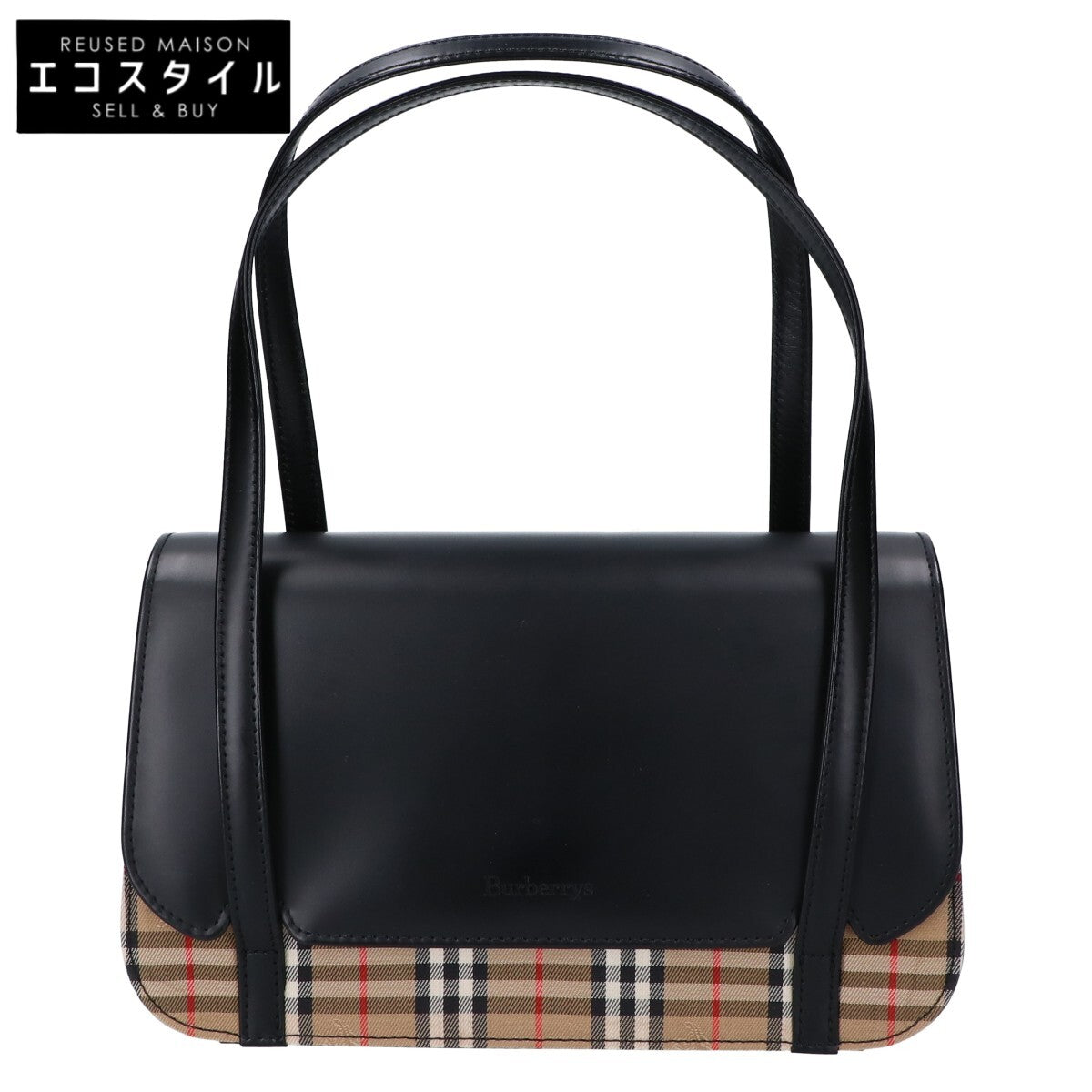 Burberry's バーバリーズ 【美品】ノヴァチェック キャンバスxレザー