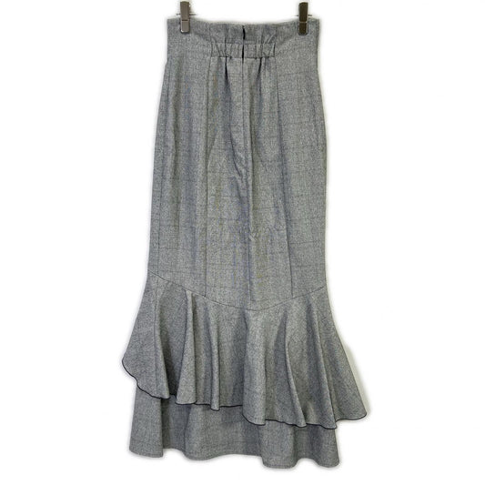 SWFS241190 24SS Gray Hem Frill Mermaid Skirt Skirt 1 Ladies