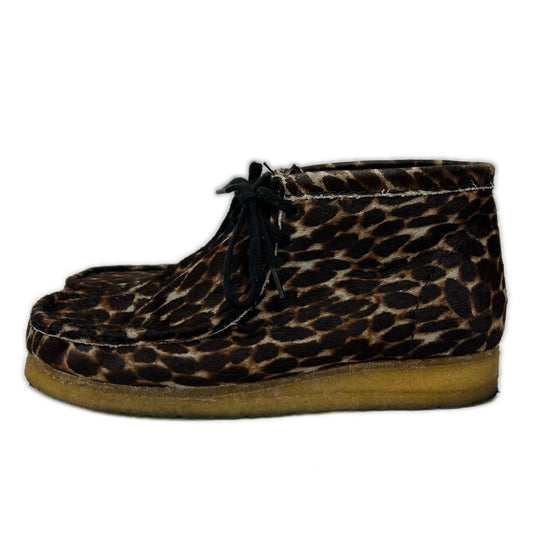Clarks クラークス 61163373 レオパード柄 ハラコ ワラビー ブーツ シューズ