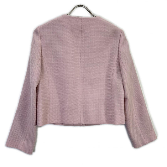 ANAYI アナイ 24AW ピンク ウールプリペラノーカラージャケット ジャケット