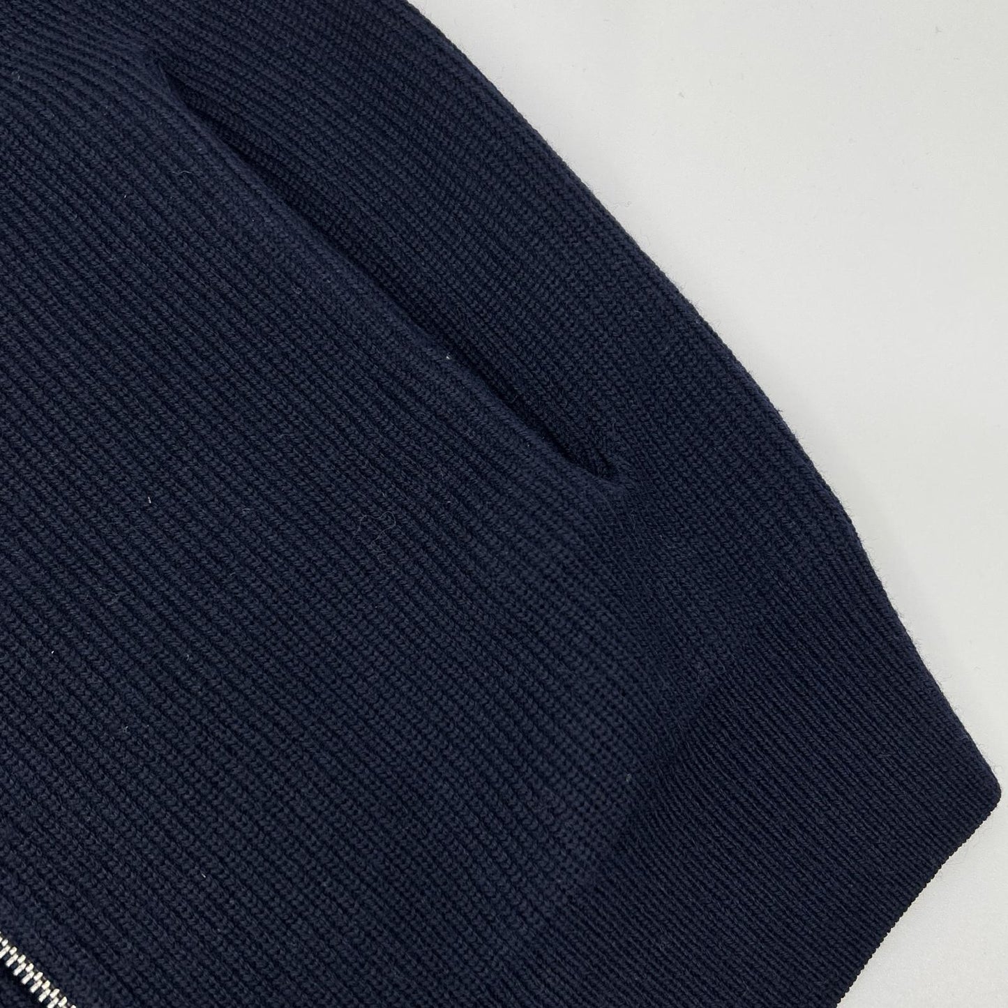 Theory Theory 深蓝色 CASHWOOL RONZONS FZ 拉链针织夹克 上衣