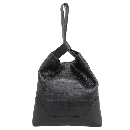 PELLE MORBIDA ペッレモルビダ メイデンボヤージュ エンボス バッグ ハンドバッグ レディース ブラック MB074 ハンドバッグ