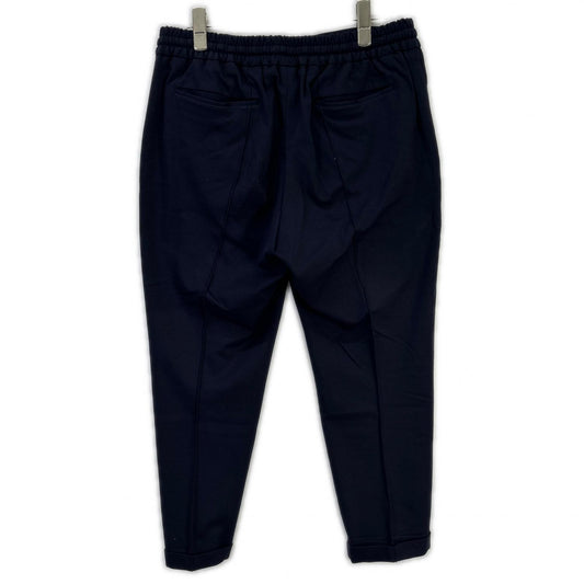 GT1001X H DUE ACKA DUET Rayon Nylon Jersey Stitch Creased Tapered Pants Bottoms 48 Men's