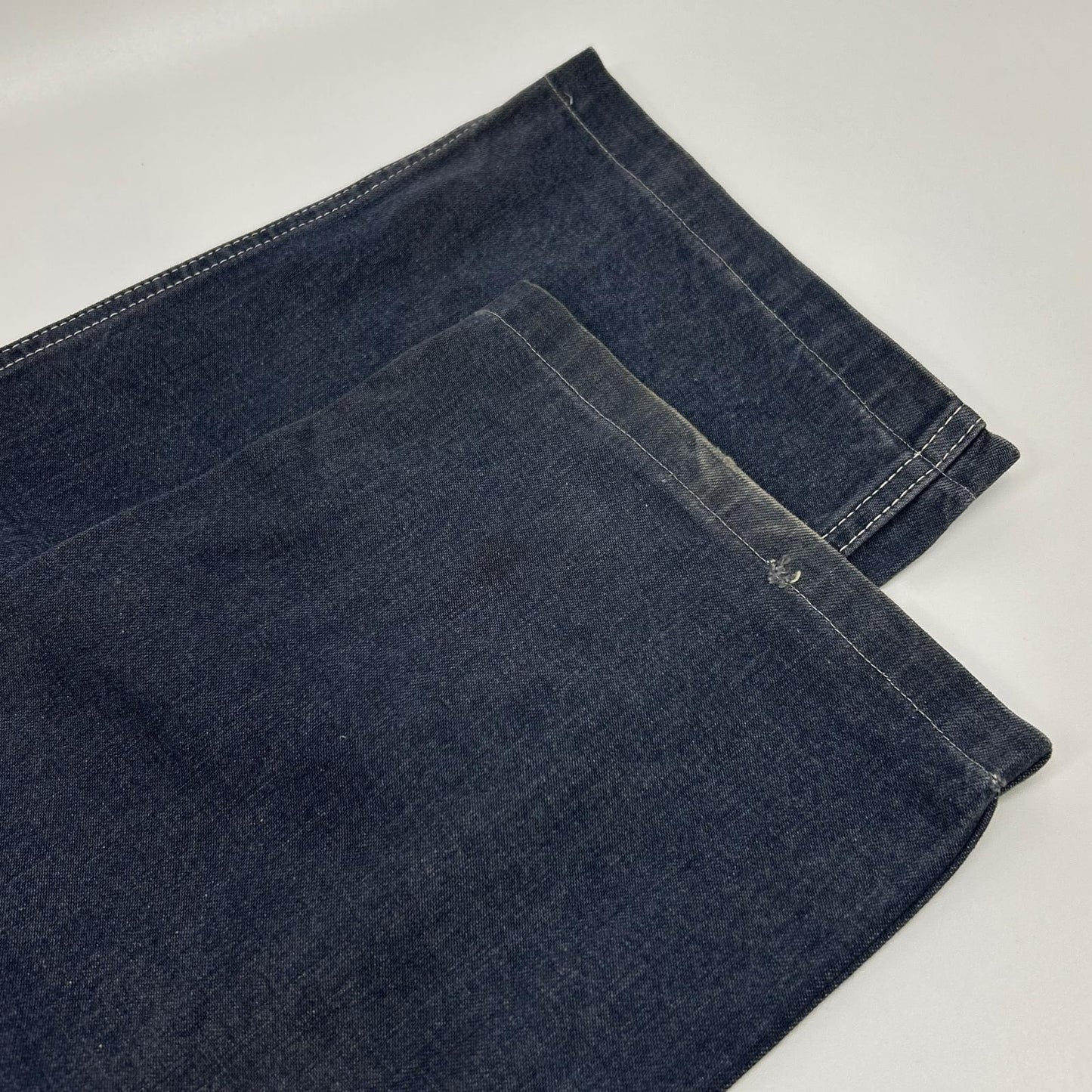 EVISU 福神 2501 牛皮标 海鸥 调节扣 牛仔裤