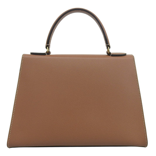 CARBOTTI カルボッティ 美品 ELENA エレナ 243 レザー ショルダーバッグ ハンドバッグ レディース ブラウン ハンドバッグ