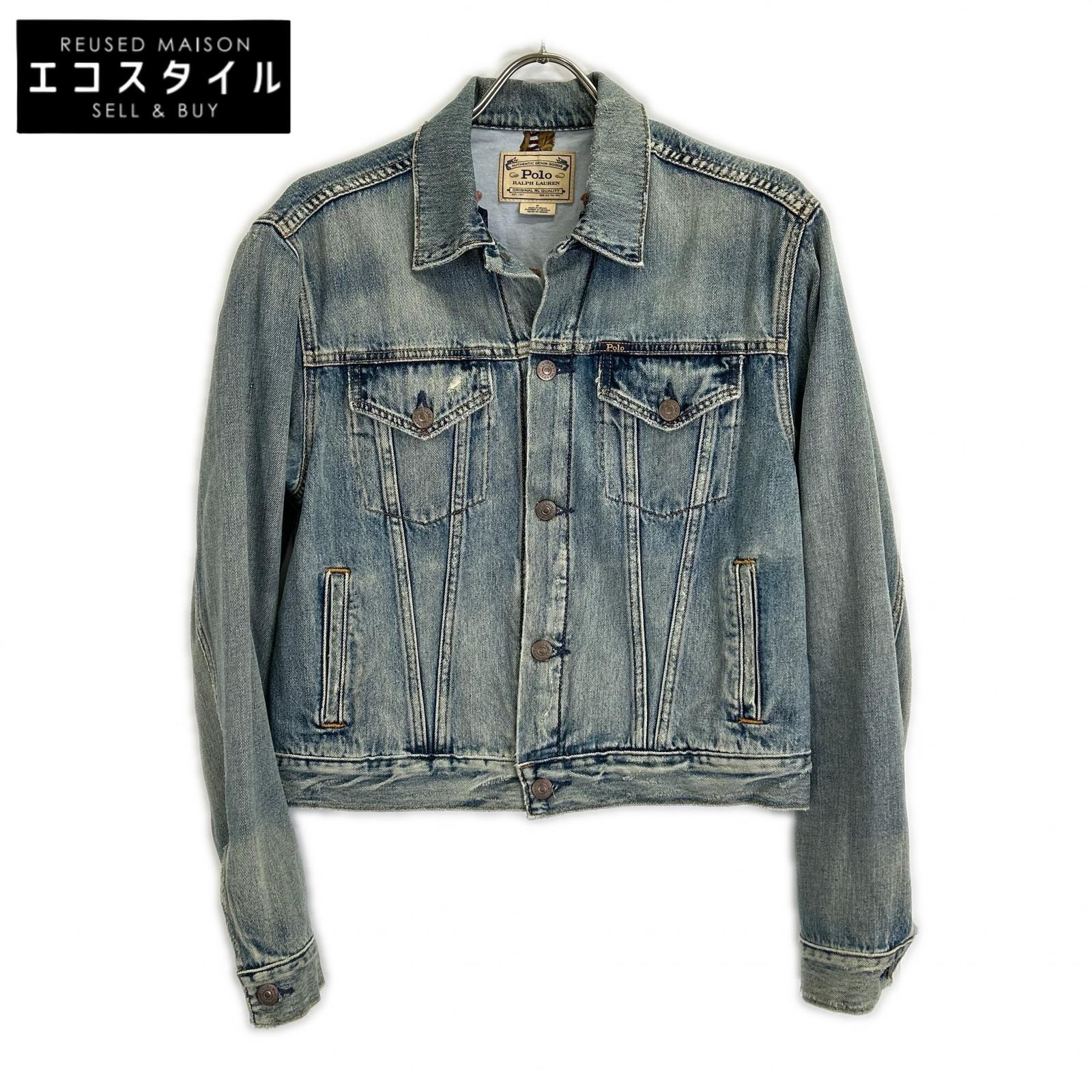 ﾌﾞﾙｰ ﾎﾟﾛﾍﾞｱ ﾄﾗｯｶｰﾃﾞﾆﾑｼﾞｬｹｯﾄ ジャケット M レディース – style-eco.shop