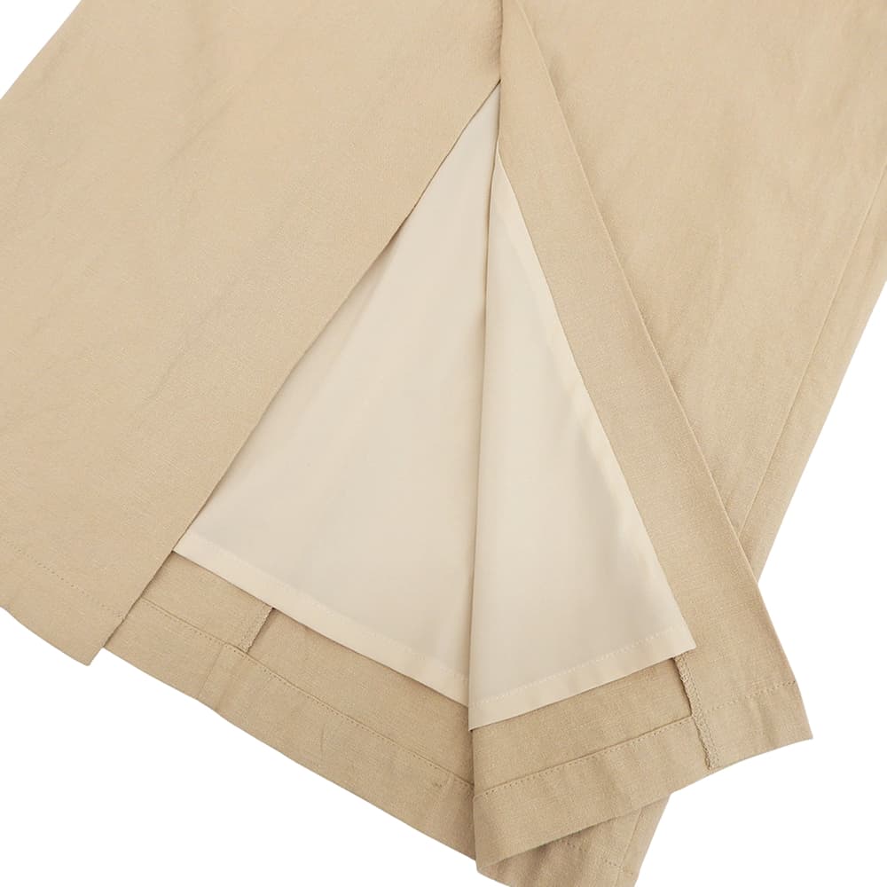 CLANE Excellent Condition Attach Flap Skirt Women's Beige 0 12109-6162 Skirt