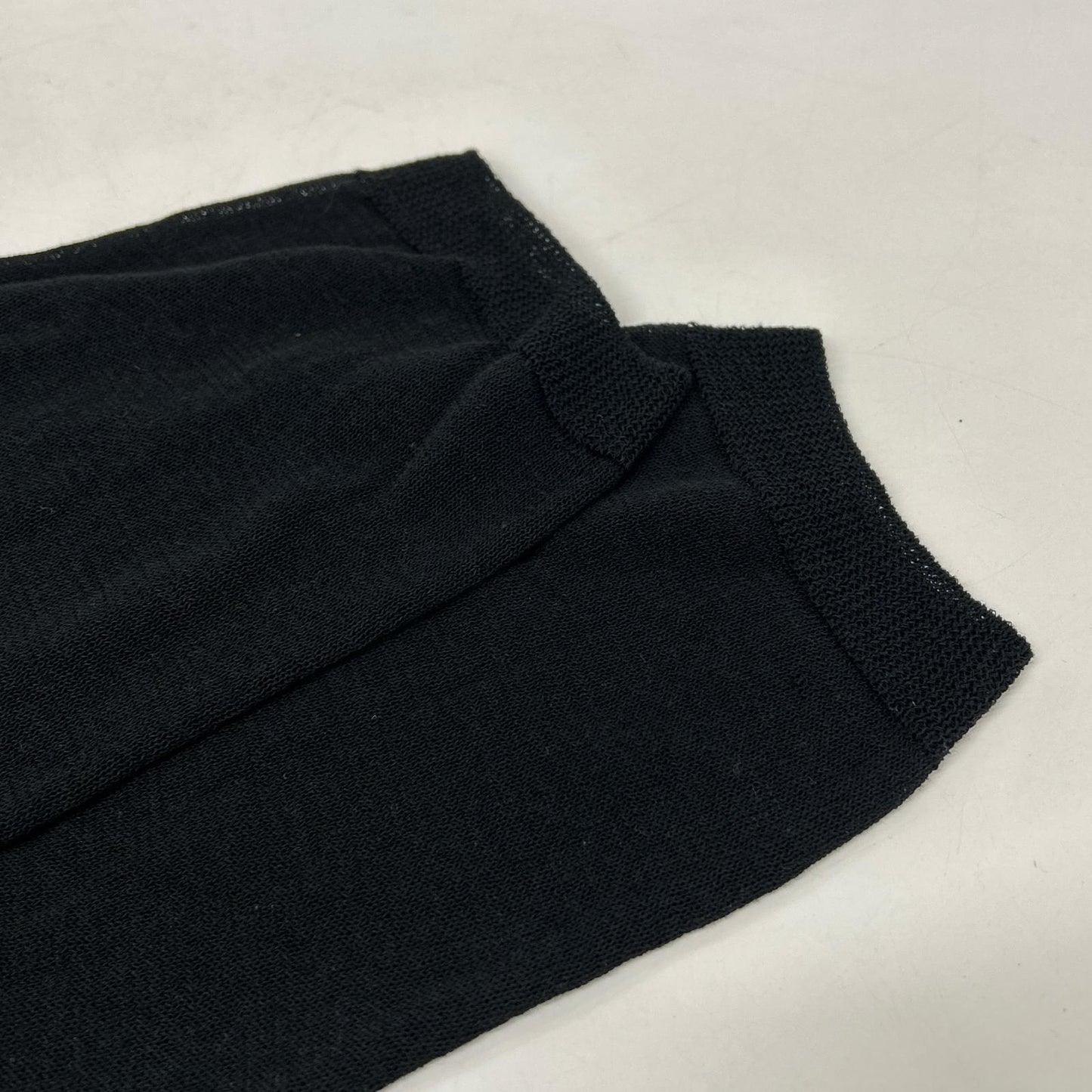 Yohji Yamamoto POUR HOMME 24SS HS-K07-983 Black Sheer Round Neck Long Sleeve T-shirt Top