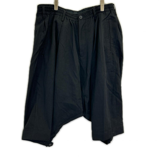 Yohji Yamamoto POUR HOMME Yohji Yamamoto POUR HOMME 21AW 黑色羊毛华达呢口袋短裤 下装