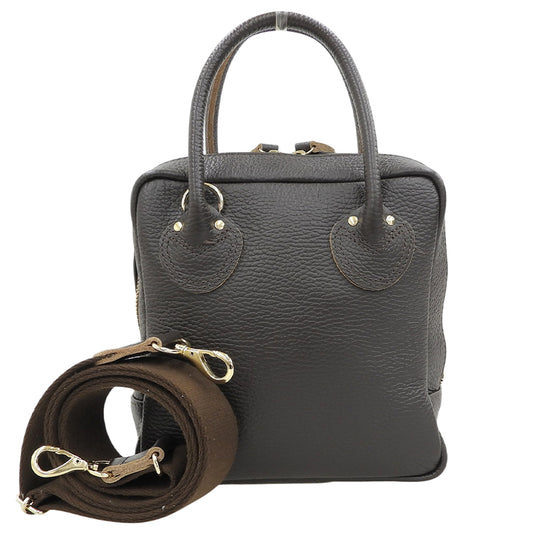 YOUNG & OLSEN ヤングアンドオルセン 美品 2WAY バッグ レザー ショルダーバッグ レディース ブラウン ハンドバッグ