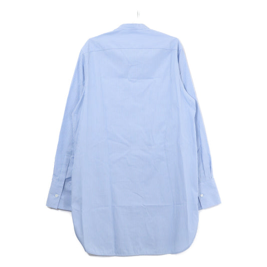 JIL SANDER 吉尔·桑德 【全新/国内专柜正品】J24DL0107 J45179 条纹纯棉立领长款衬衫 上衣