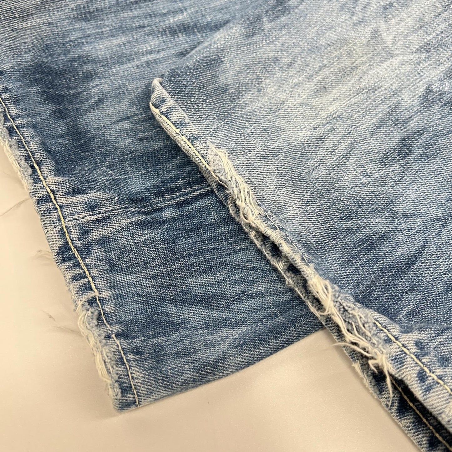 LEVI'S リーバイス 【VINTAGE CLOTHING】50154-0091 1954年 復刻 501XX ブルー ボタンフライ ダメージ加工デニムパンツ ボトムス