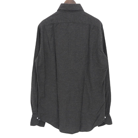 finamore フィナモレ 美品 コットン100 シモーネP シャツ トップス メンズ ブラウン 39 O012025 トップス