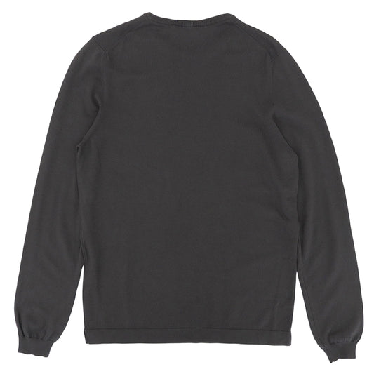 GRAN SASSO グランサッソ 美品 コットン クルーネック 12ゲージ ニット トップス メンズ ブラウン 48 58136 18120 トップス