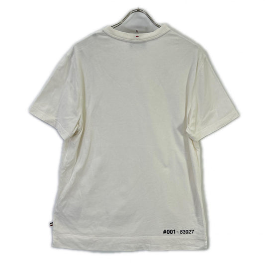 MONCLER モンクレール Grenoble 24年 ホワイト ネックロゴ 半袖Tシャツ トップス