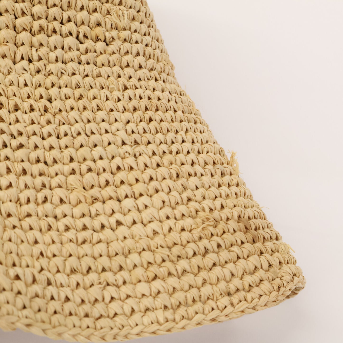 CELINE セリーヌ トリオンフ刺繍 ラフィア バケットハット 帽子