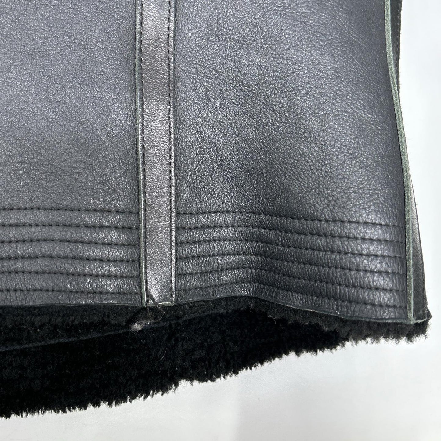 Rick Owens リックオウエンス RP16F2728-LSHTG ブラック レザー ムートンジャケット ジャケット