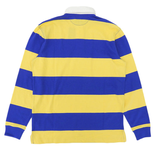 POLO RALPH LAUREN ポロ ラルフローレン 未使用 ボーダー 長袖 ラガーシャツ トップス メンズ イエロー×ブルー M トップス