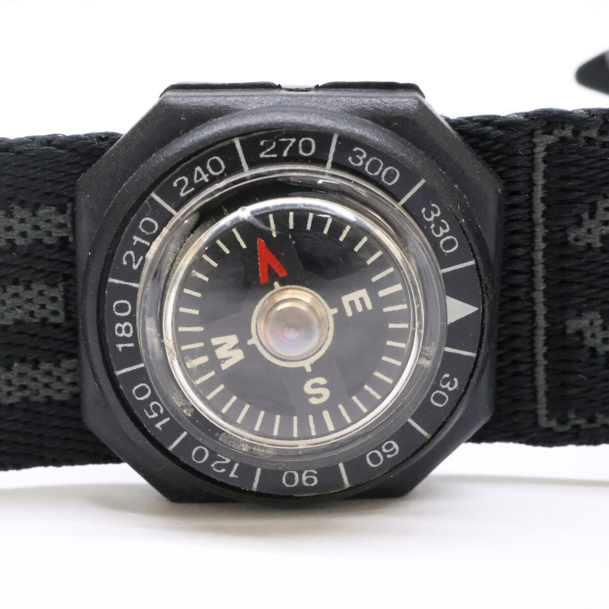 CHANEL 03A Compass Logo Jacquard Key Ring
