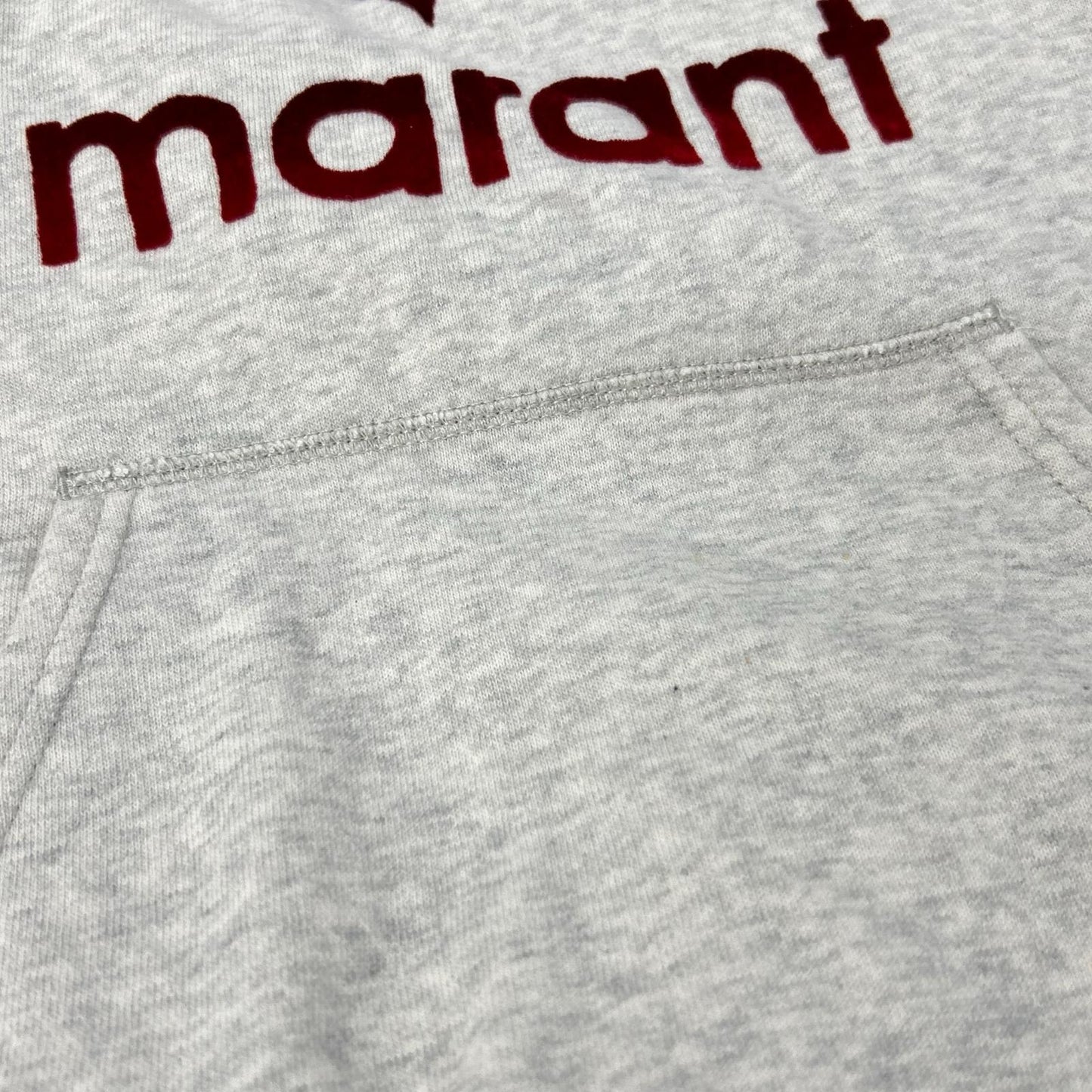 ISABEL MARANT Front-Logo Light Gray Sweatshirt Hoodie Tops