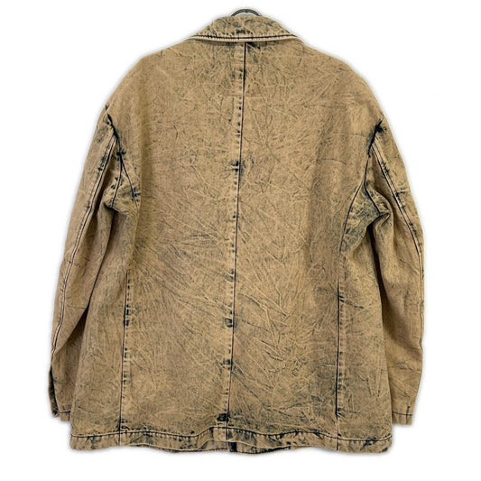 DIESEL ディーゼル ネイビー系 ブリーチ加工 デニムテーラードジャケット ジャケット