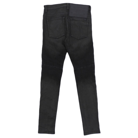 DIESEL ディーゼル 美品 D-AMUY スリム バイカーデニム ボトムス メンズ ブラック W30L30 ボトムス