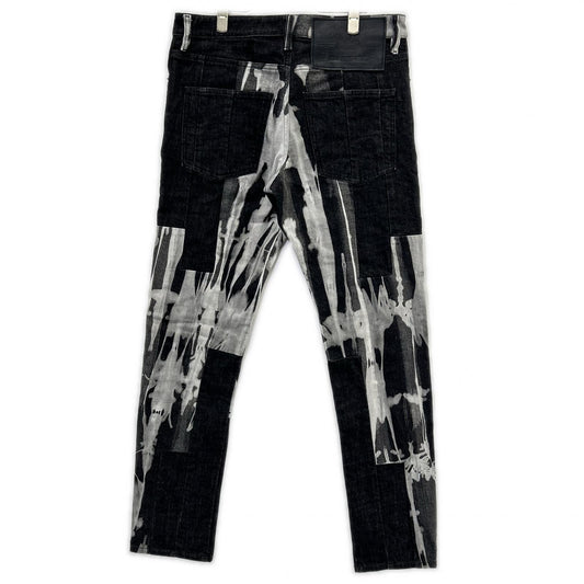 DIESEL ディーゼル ブラック×グレー D-KRAS スリムフィット デニム ボトムス