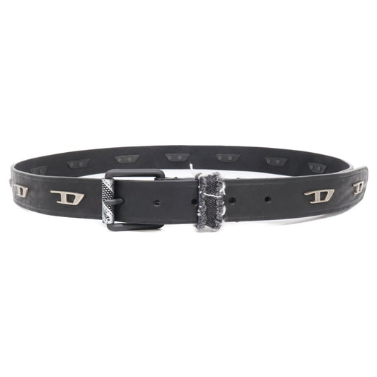 DIESEL ディーゼル 【美品】B-1DR デニム カウレザー ベルト