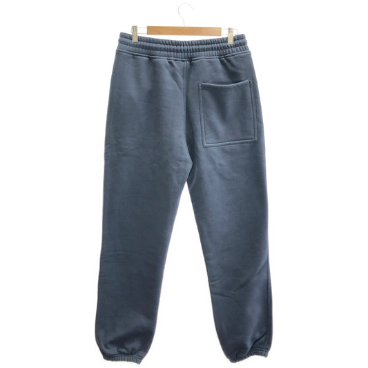 PLEASURES Pleasures Blue logo-print fleece-lined sweatpants bottoms