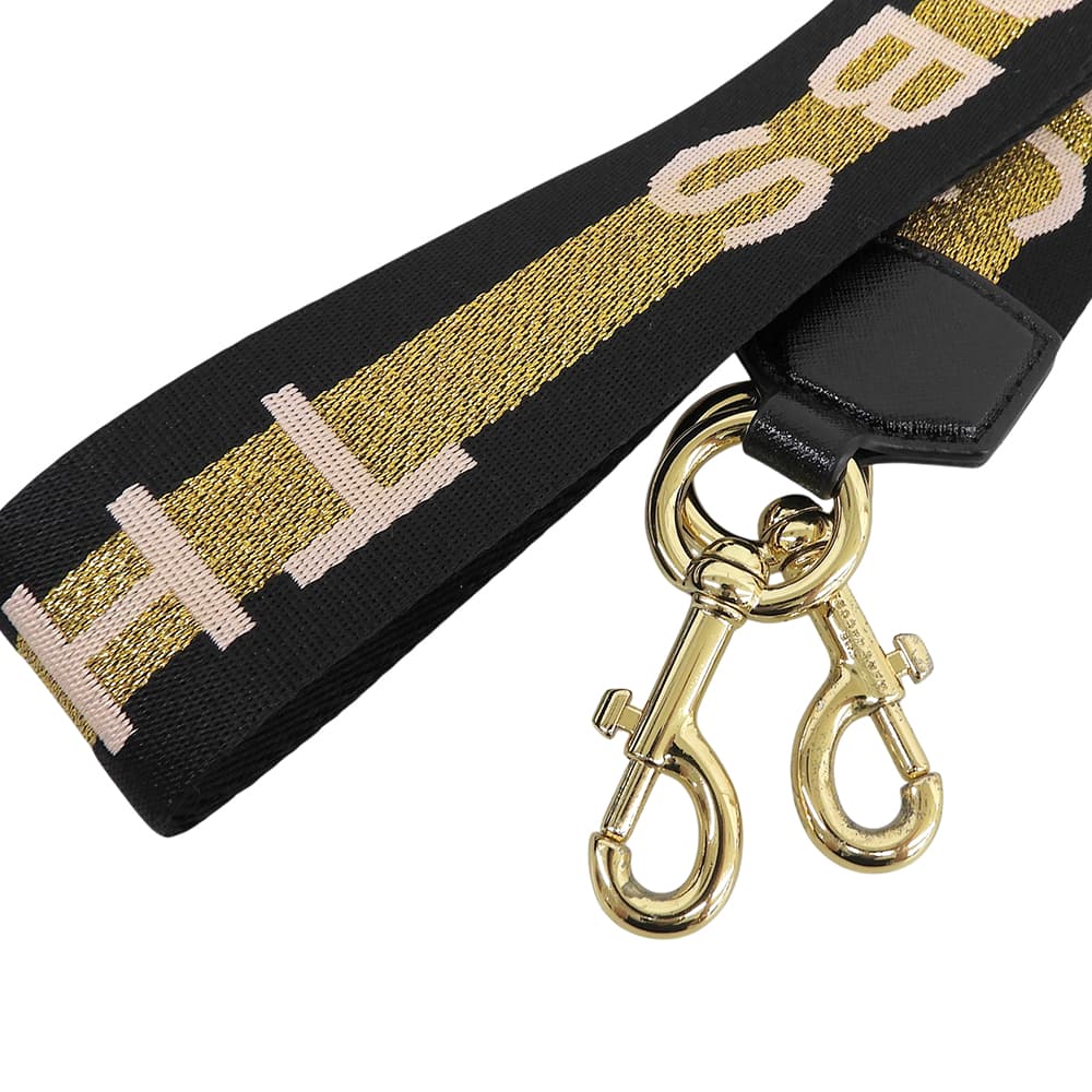 MARC JACOBS マーク ジェイコブス スナップショット レザー ショルダーバッグ レディース ブラック×ホワイト ショルダーバッグ