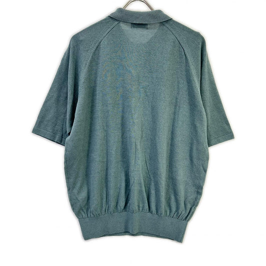 NIKKI ESSENTIAL PIECES ニッキエッセンシャルピーシーズ NEP-SS2530 25SS ブルー ニットポロトップス トップス