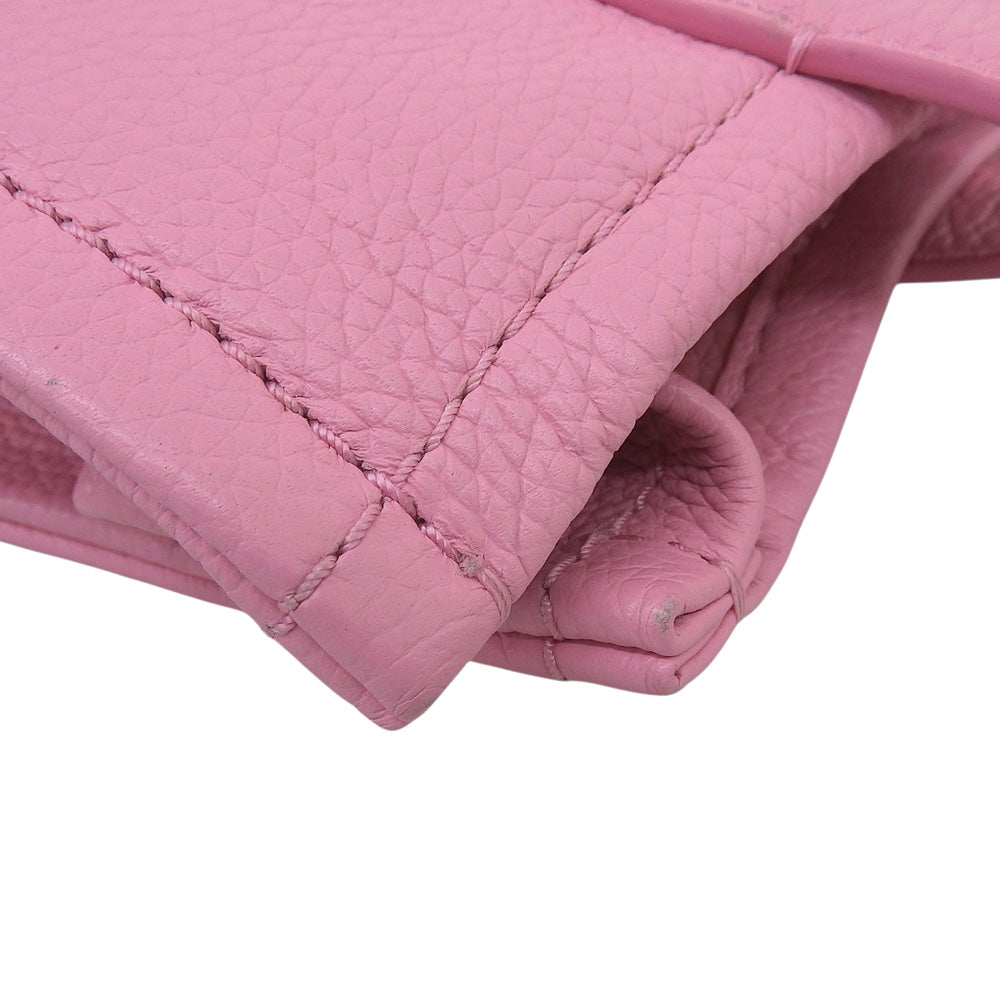 MARC JACOBS medium leather tote bag with chain strap for women, pink, tote bag