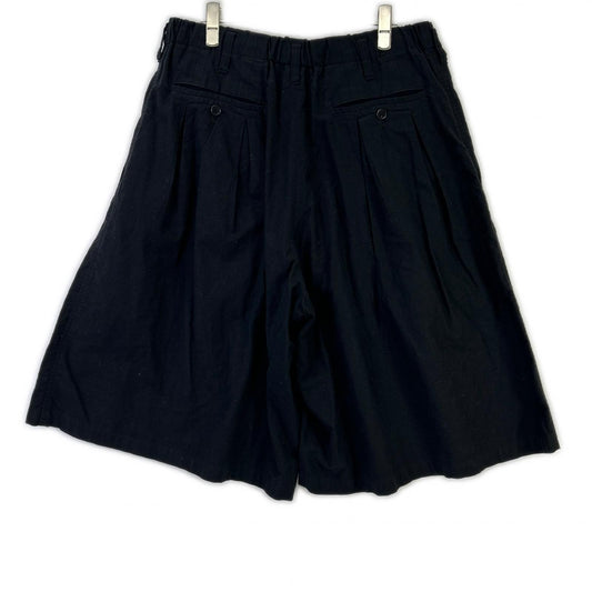 BLACK Scandal Yohji Yamamoto ブラックスキャンダルヨウジヤマモト HN-P25-013 ブラック 20SS Waist Elastin tuck Half Pants ボトムス
