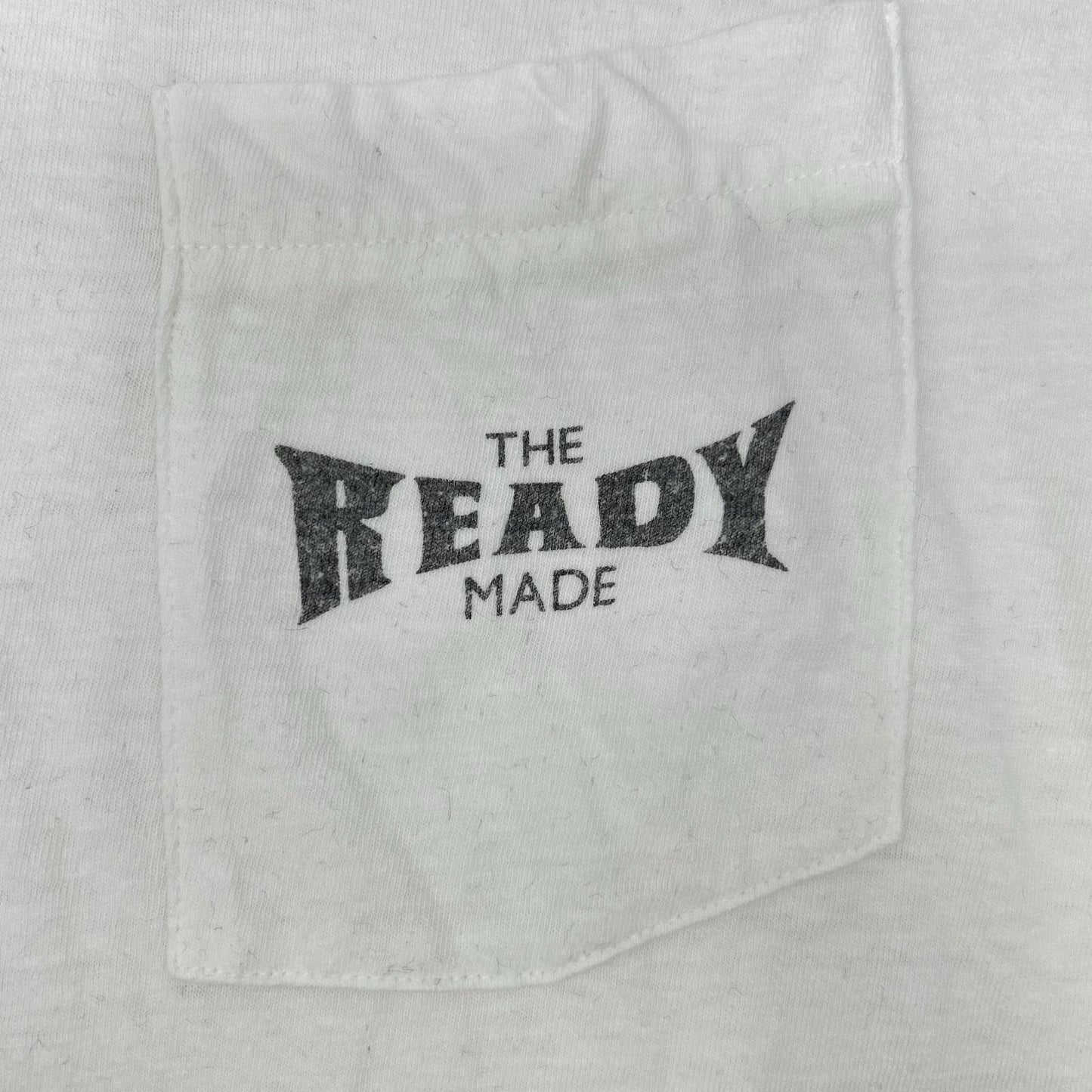 READYMADE レディーメイド RE-CO-WH-00-00-277 White Cotton Pocket Short-Sleeve T-Shirt Tops