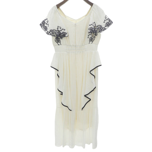 her lip to ハーリップトゥ 新品同様 Angel Sleeve Dress ワンピース レディース ホワイト S ワンピース