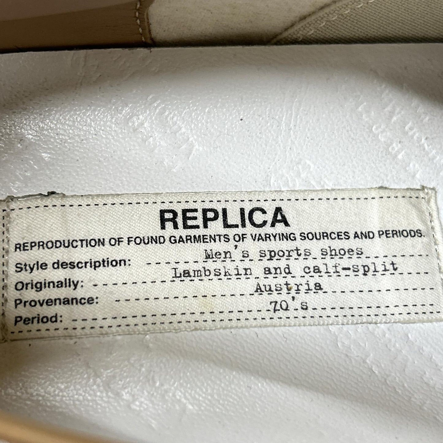 Maison margiela メゾンマルジェラ 22 S57WS0240 REPLICA ジャーマントレーナー ペイント スニーカー シューズ