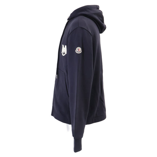 MONCLER モンクレール 【新品/25年製】L10918G00019 ZIP UP CARDIGAN Mロゴワッペン ジップアップ パーカー トップス