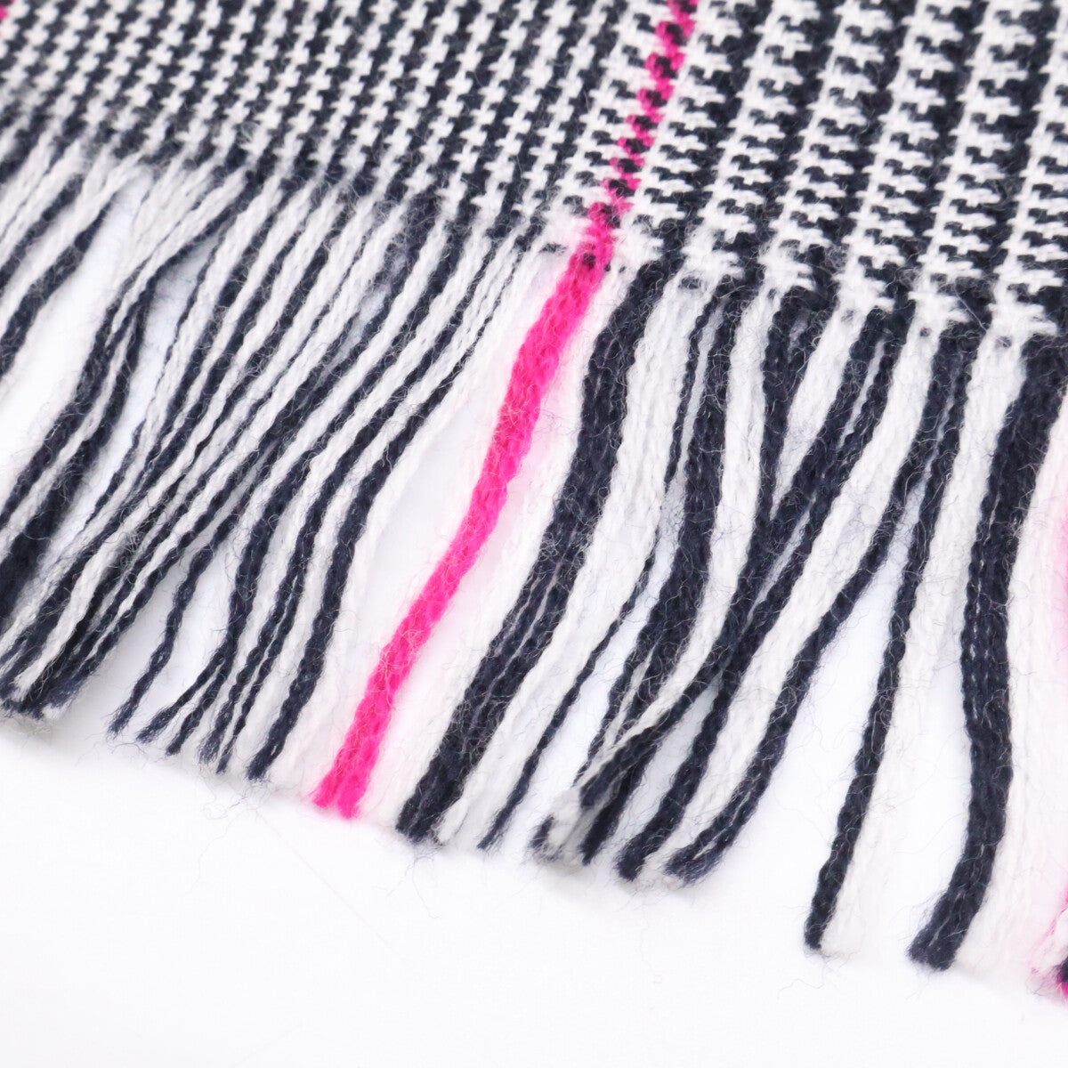Max Mara WEEKEND Max Mara Weekend 【Like new】Houndstooth fringe stole