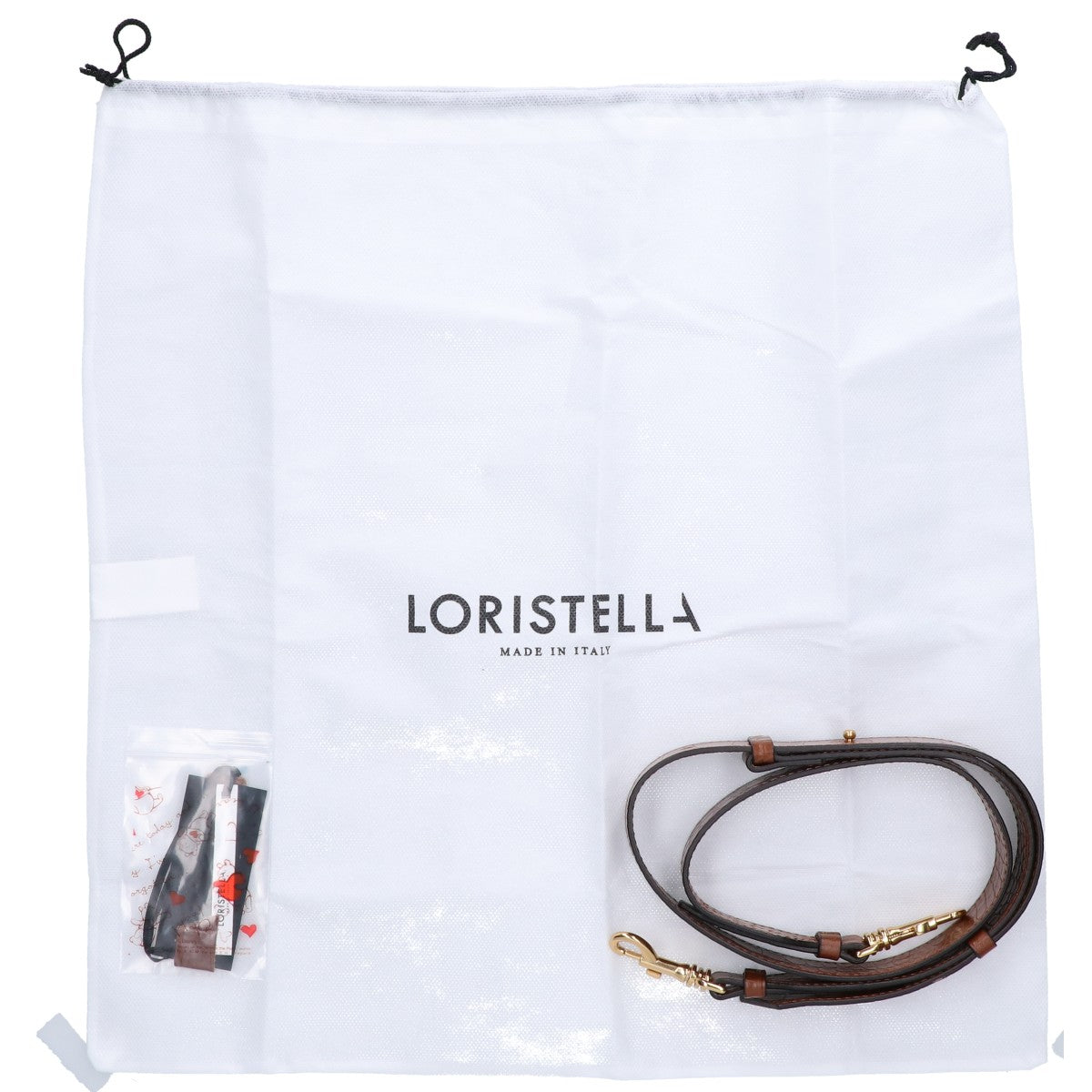 LORISTELLA ロリステッラ ブラウン 型押し 2WAYバッグ ショルダーバッグ