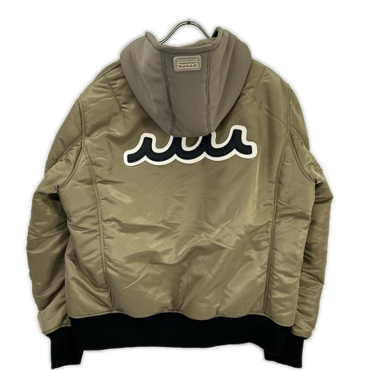 ACANTHUS アカンサス ×MUTA MARINE カーキ Nylon Hooded MA-1 ジャケット