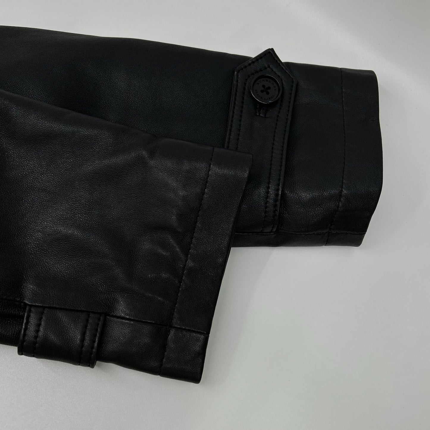 Burberry Black Label バーバリーブラックレーベル ブラック ラビットファー ラムレザー ジャケット ジャケット