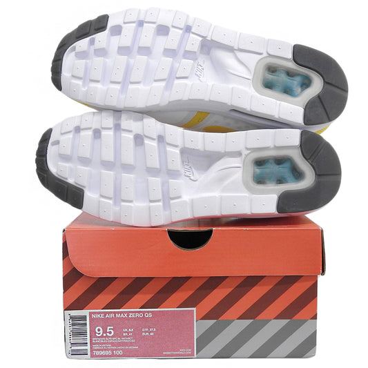 NIKE ナイキ 新品同様 エアマックス ゼロスニーカー シューズ メンズ イエロー×ホワイト 27.5cm 789695-100 シューズ