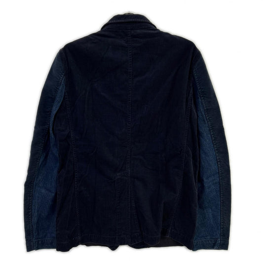 COMMEdesGARCONS SHIRT コムデギャルソンシャツ S22169 14年製 ネイビー コットン×コーデュロイ ジャケット ジャケット